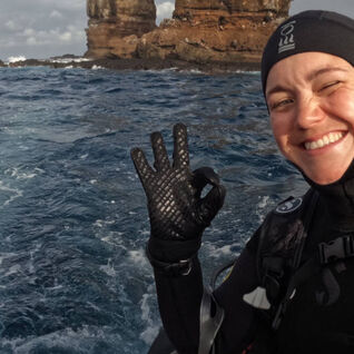 Rachel in the Galapagos