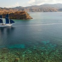 Sailing boat in Komodo 