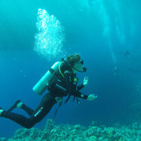 Diver underwater