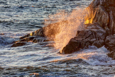 Waves crashing