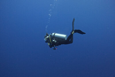 Diver underwater