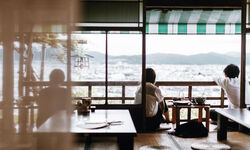 Cafe in Kyoto.