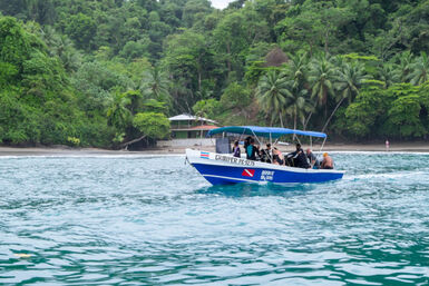 Cocos island boat