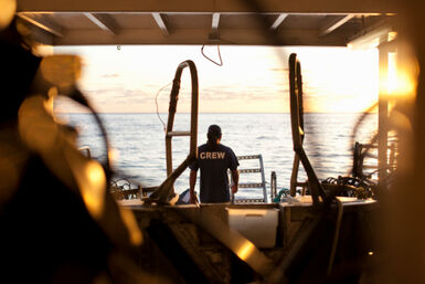 Dive boat in Socorro Island